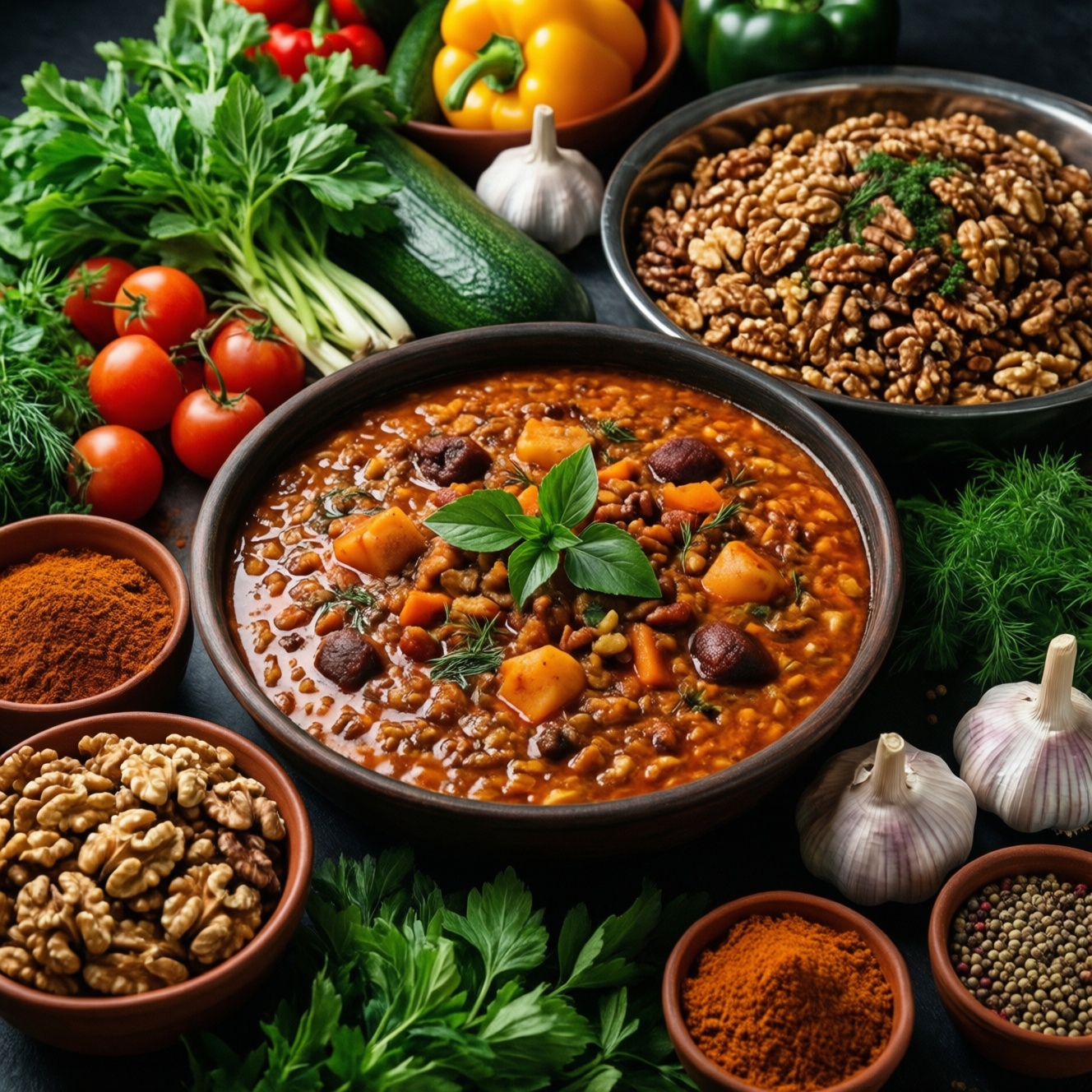 Растительная кухня Грузии: как готовят лобио, пхали и блюда из овощей и бобовых