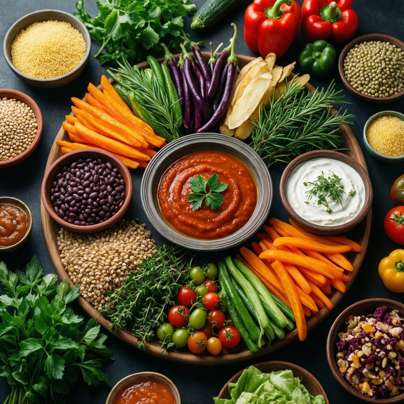 Растительная кухня Ливана: мезе из овощей, круп и бобовых рецептов